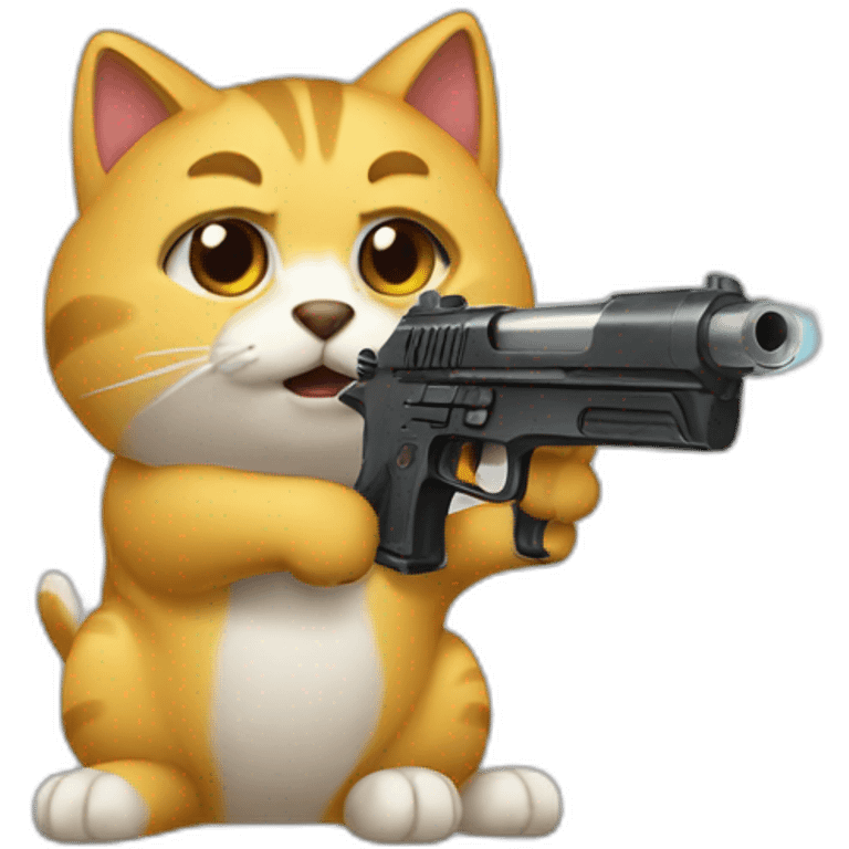 cat with gun like doge_gun emoji (doge gun https//emoji.gg/emoji/1311-doge-gun) emoji