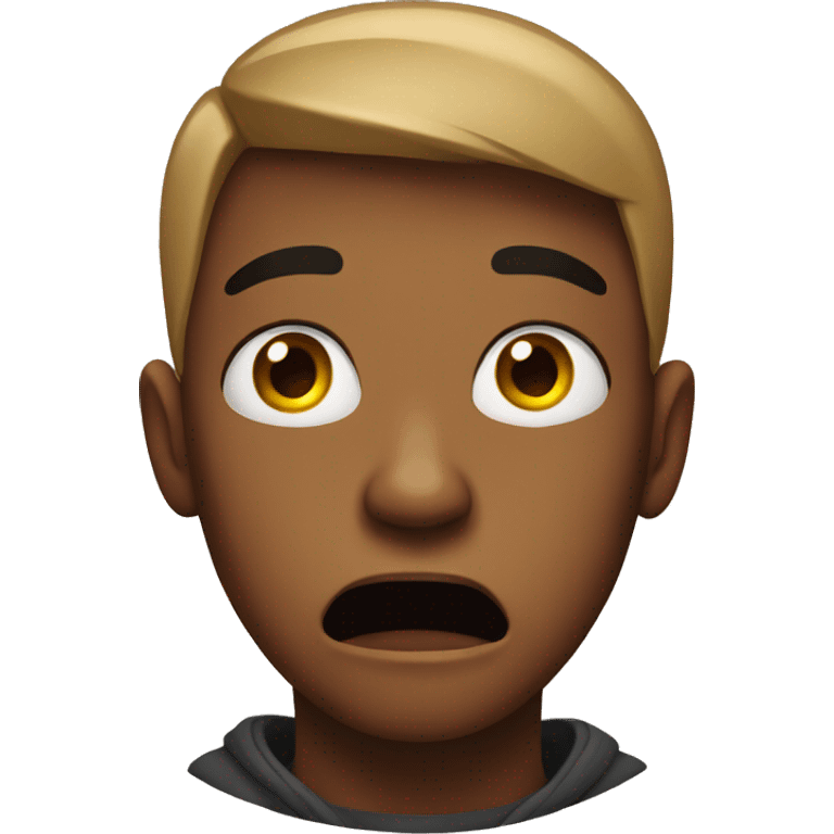 scared teen emoji