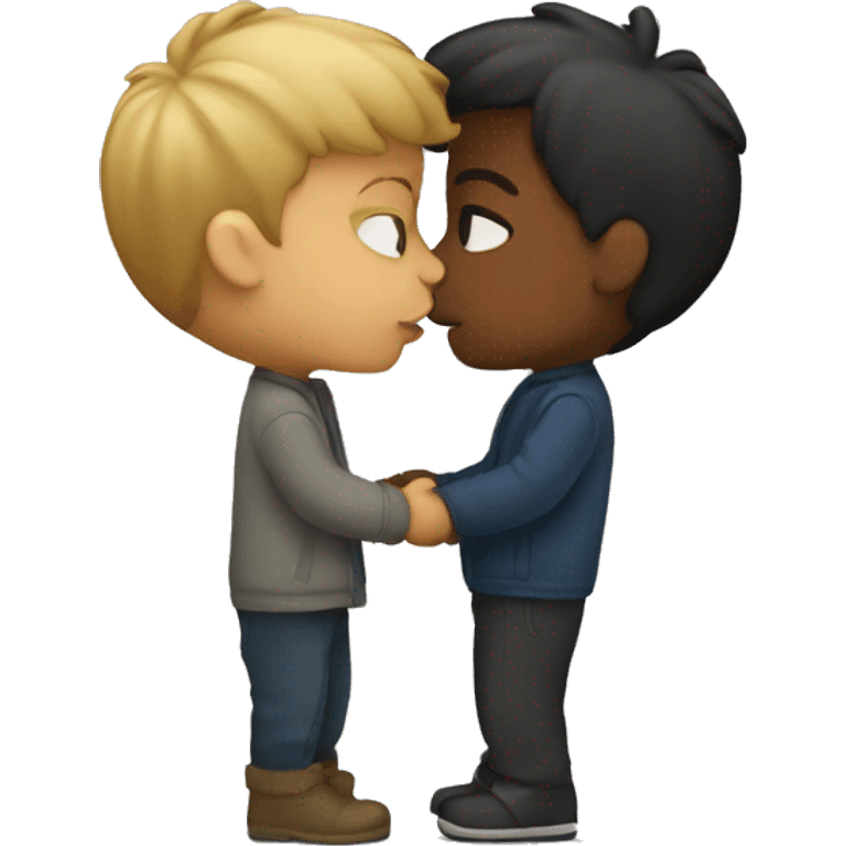 Kissing boy emoji