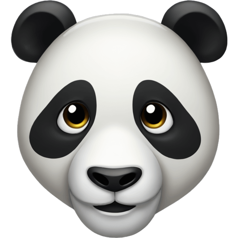 Panda with side eyes  emoji