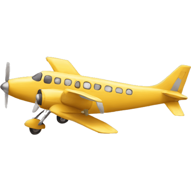 yellow airplane emoji