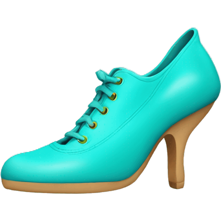 turquoise shoe emoji