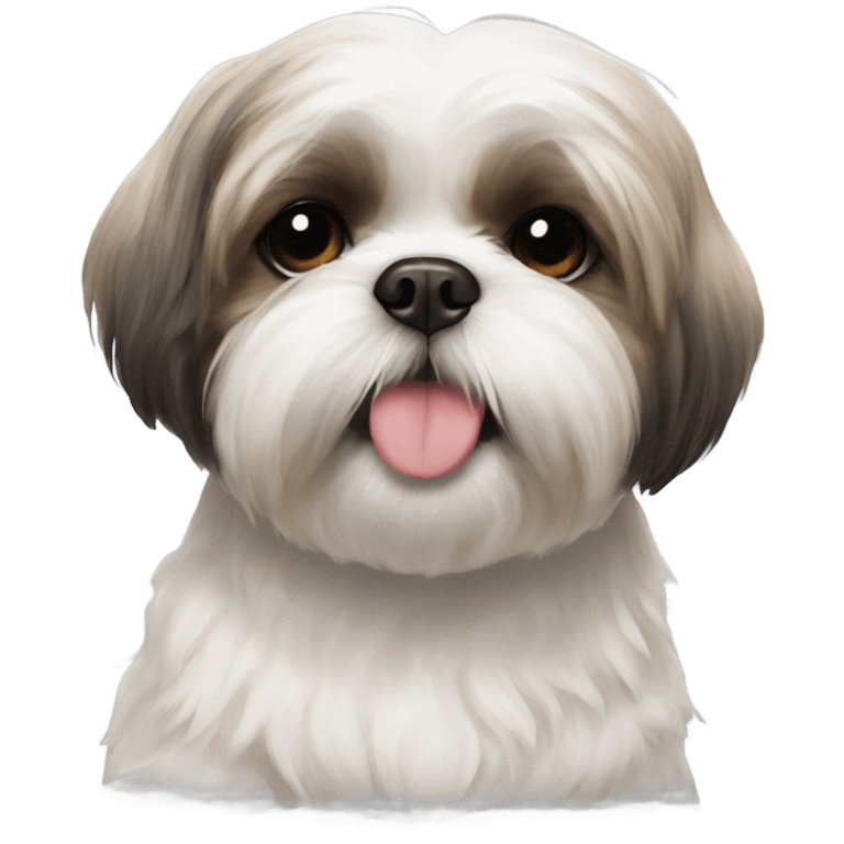 Shih tzu giving kisses emoji