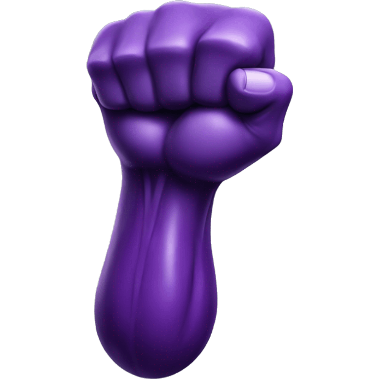 muscle arm, eggplant emoji