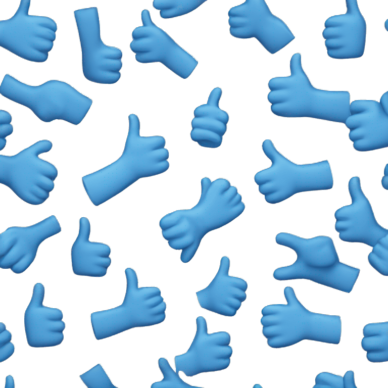 BLUE Thumbs up emoji