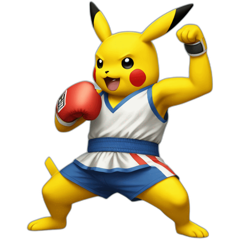 Pikachu boxing Champion  emoji