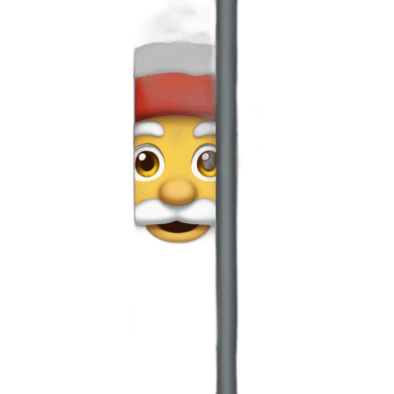 Santa behind bars emoji