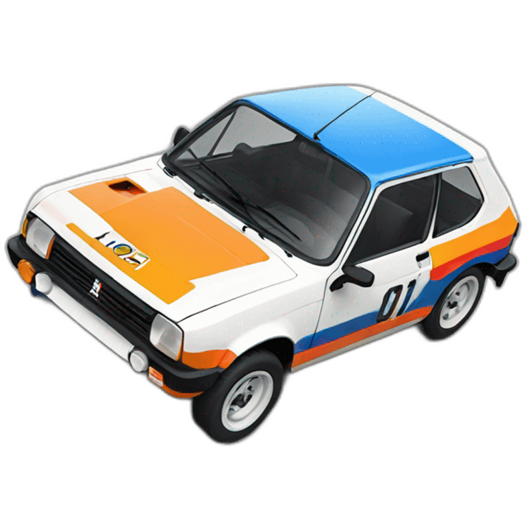 rally peugeot 104 emoji