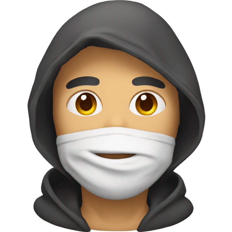 Hombre con capucha  emoji