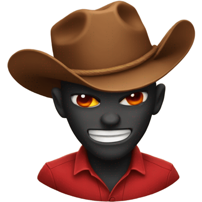 devil with a cowboy hat emoji