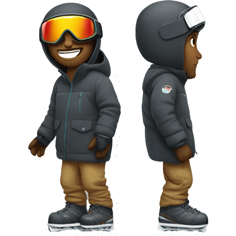 Snowboarding guy  emoji