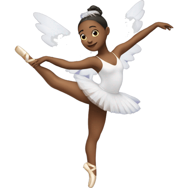 Ballet dancer with wings emoji