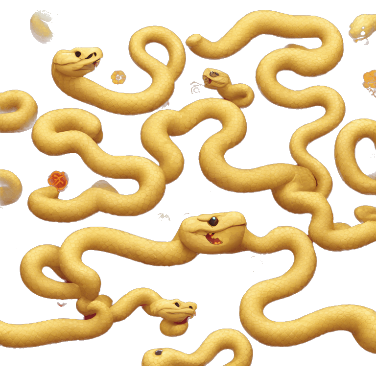 happy face chinese new year snake emoji