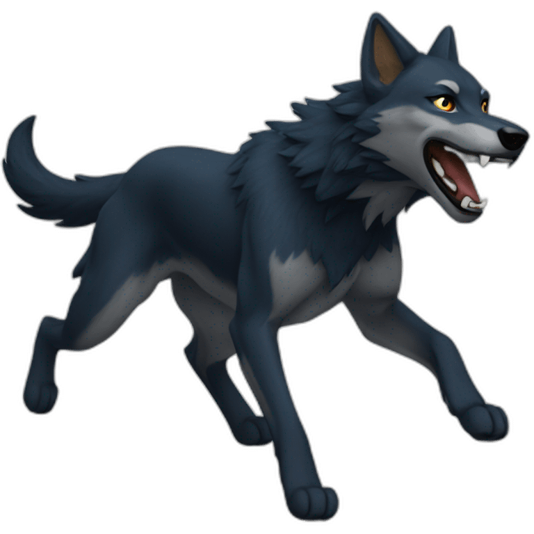 Fenrir running emoji