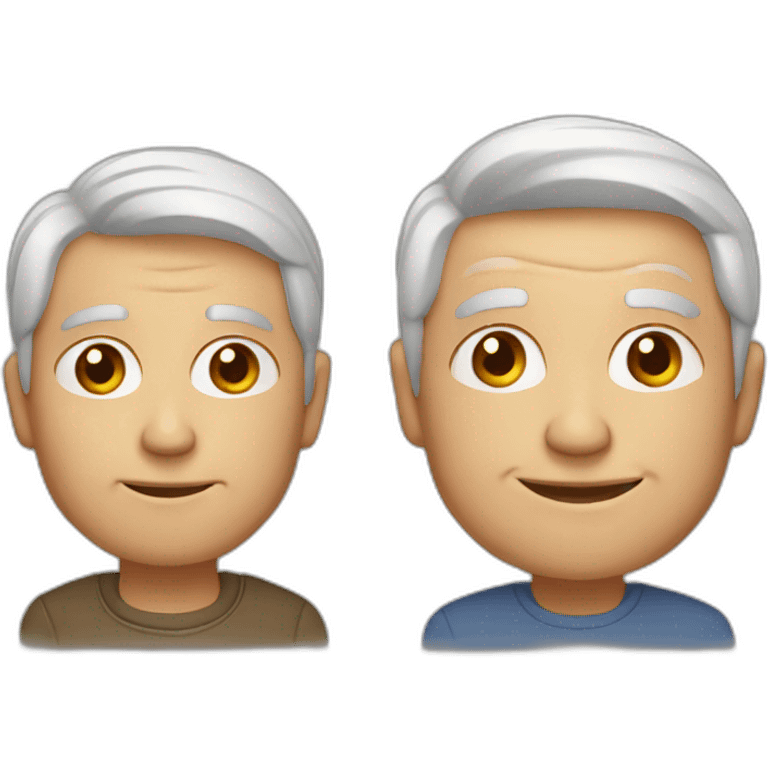 young and old man emoji