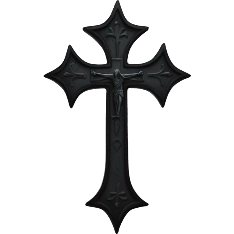 gothic and gothic and grunge cross emoji