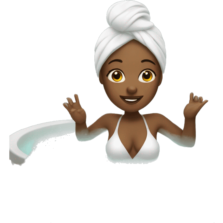 girl in the spa  emoji