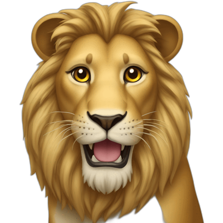 lion with heart eyes emoji