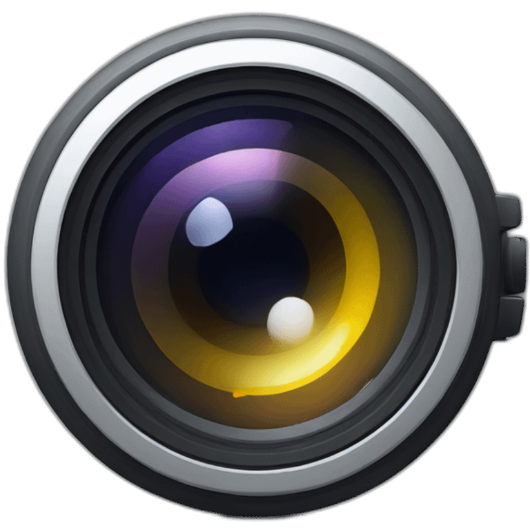 Camera lens emoji