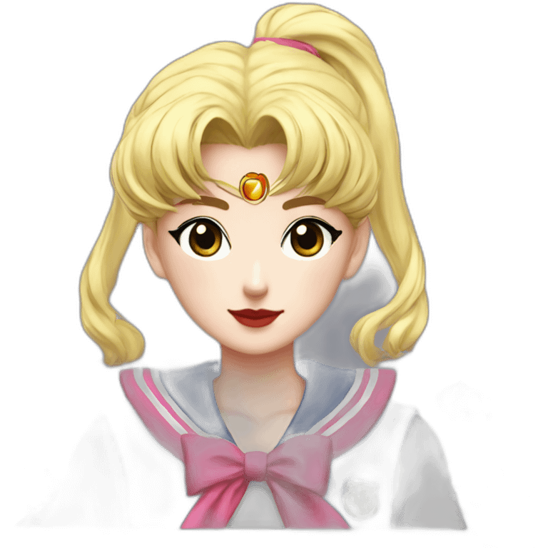 Sailor moon realistic style emoji