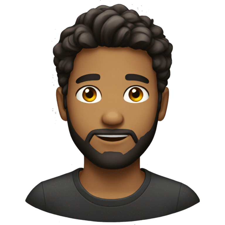 22 year old handsome bearded guy emoji