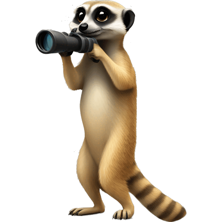 meerkat with 
binoculars in his hand emoji