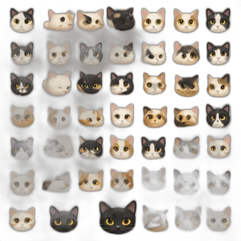 1-cream-calico-cat-and-1-black-calico-female-cat emoji