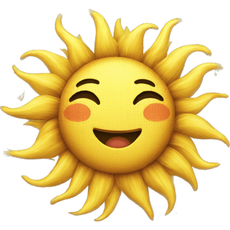 A happy sun emoji emoji