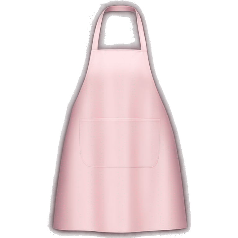 Realistic isolated light pink kitchen apron  emoji