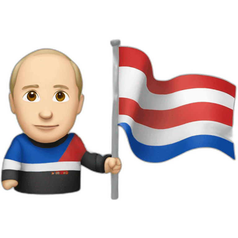 putin with russia flag emoji