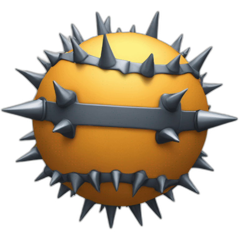 ball with spikes flail emoji