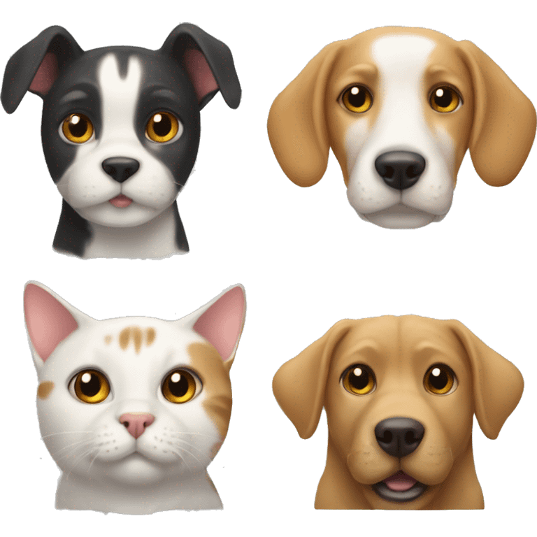 cat and dog emoji