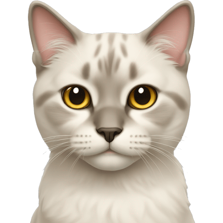 color point scottish cat emoji