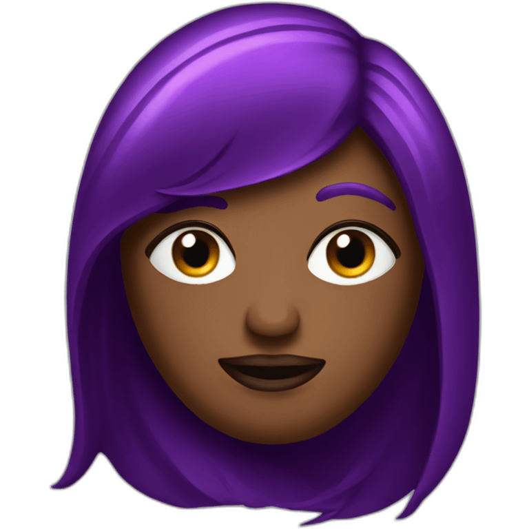 Glamorous aubergine emoji