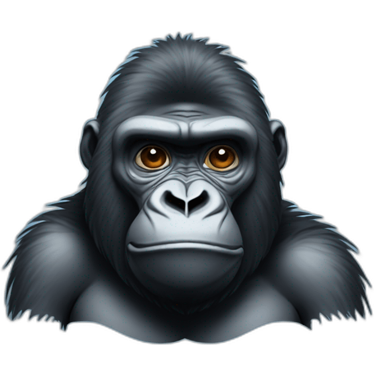 Gorilla feeling cold emoji