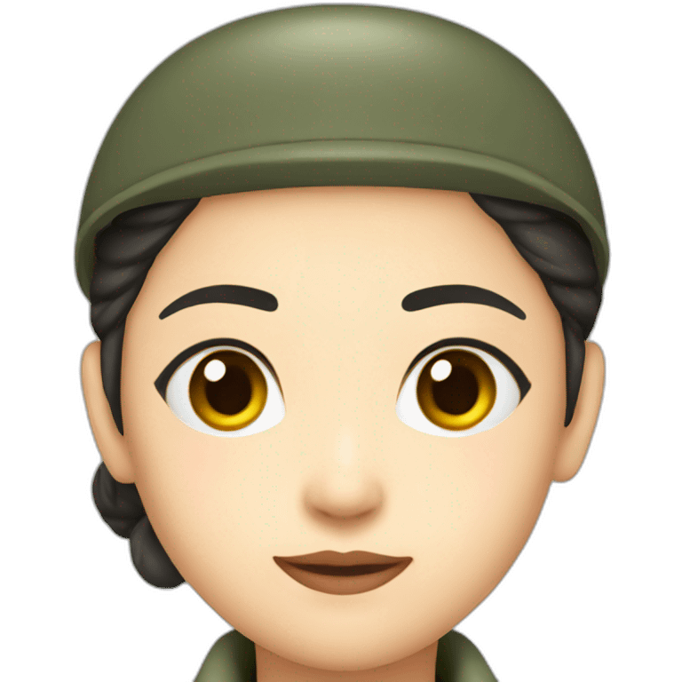 Female Japanese Air Force ranked soldier  emoji