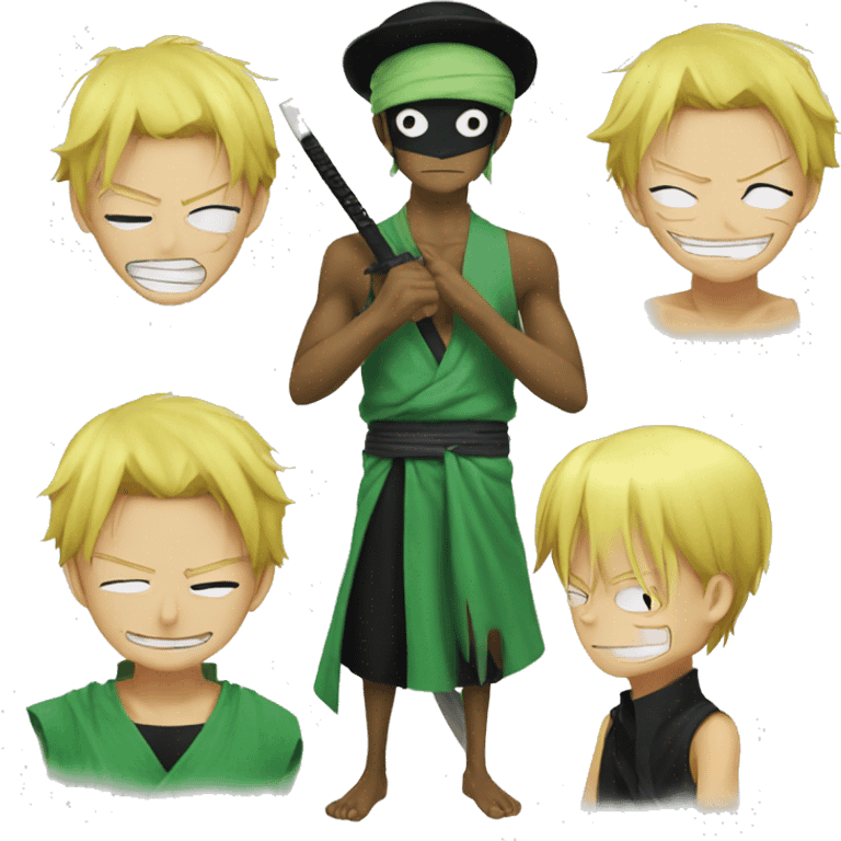 Zoro and Sanji emoji