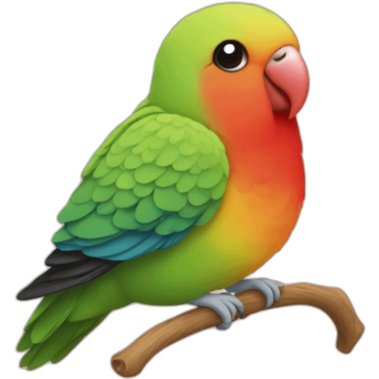 A lovebird emoji