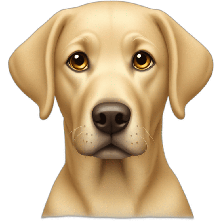 blonde labrador emoji