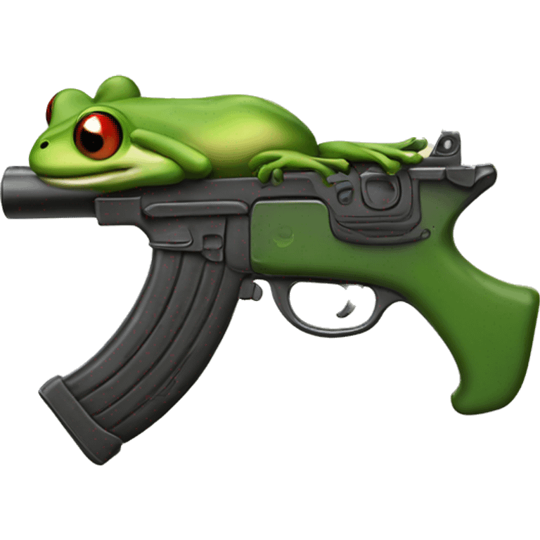 Frog gun emoji