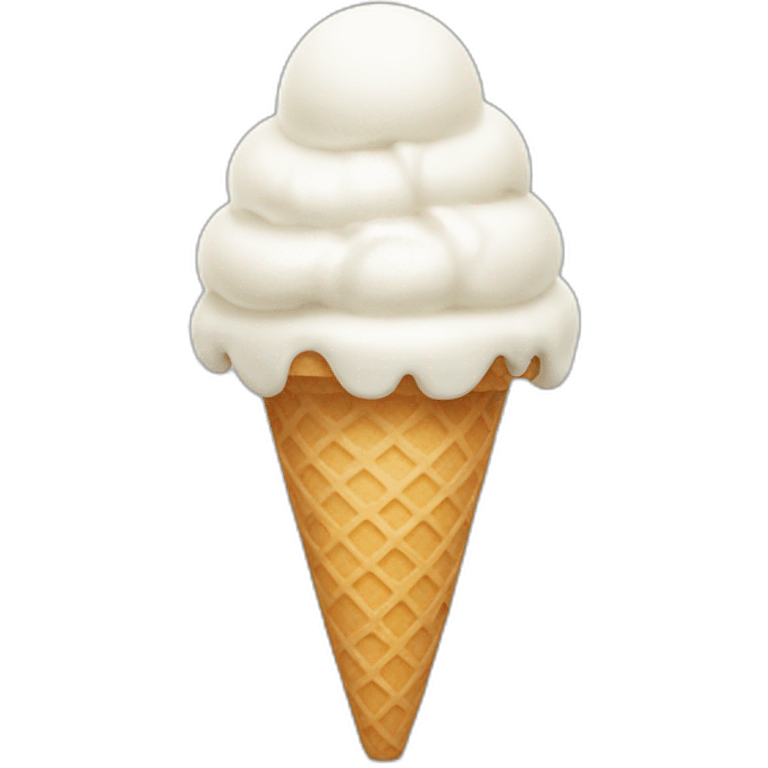 White ice-cream emoji