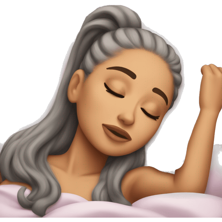 Ariana Grande sleeping emoji