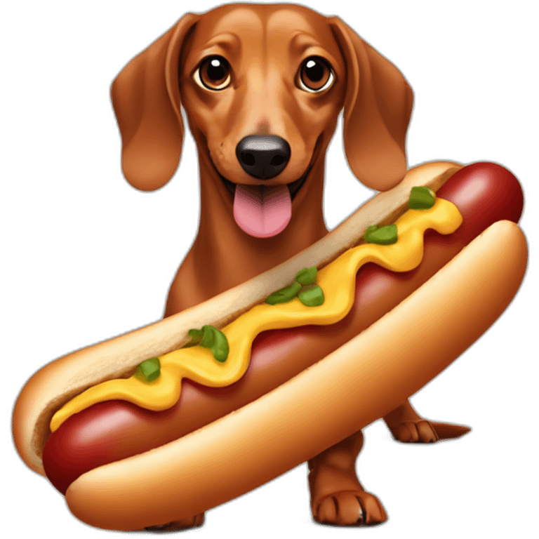 Hotdog dachshund emoji