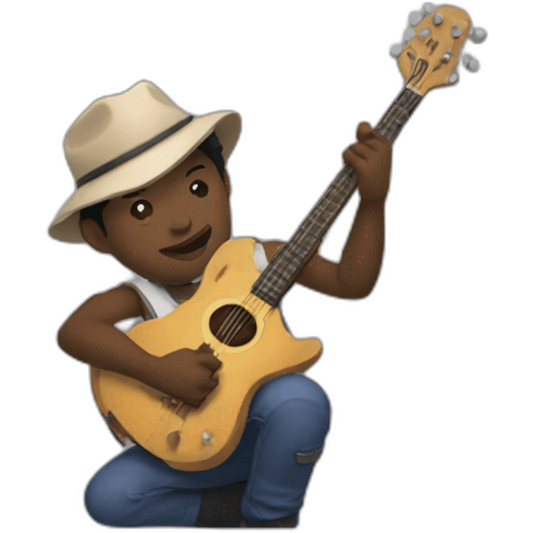 Ray Obiedo playing fuitar emoji