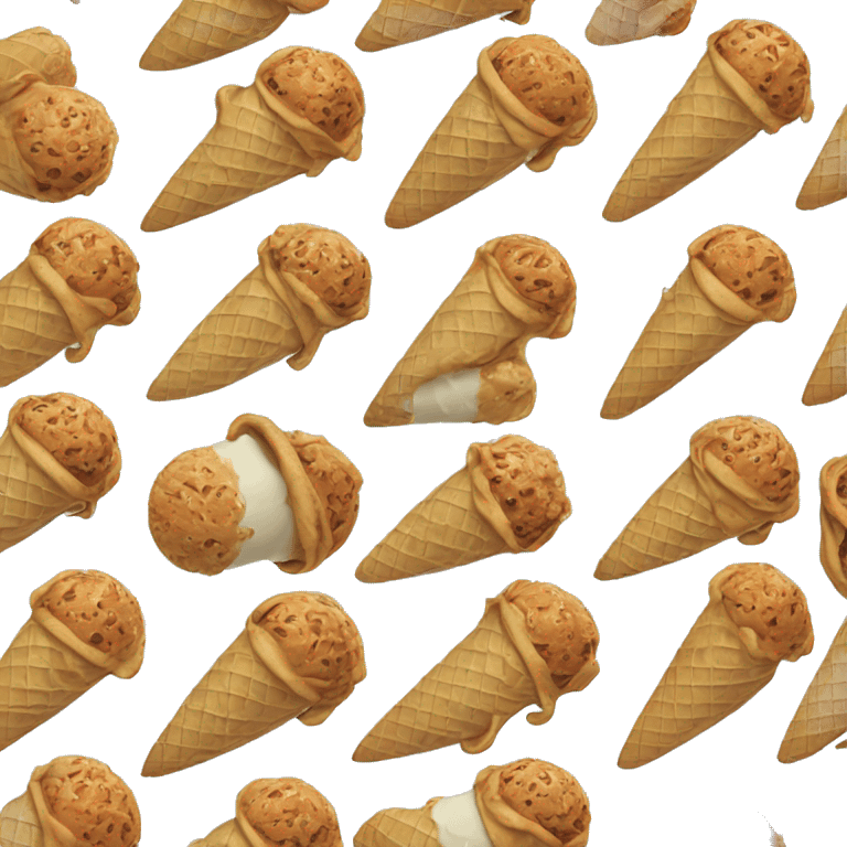 Ice cream cone with no ice cream emoji