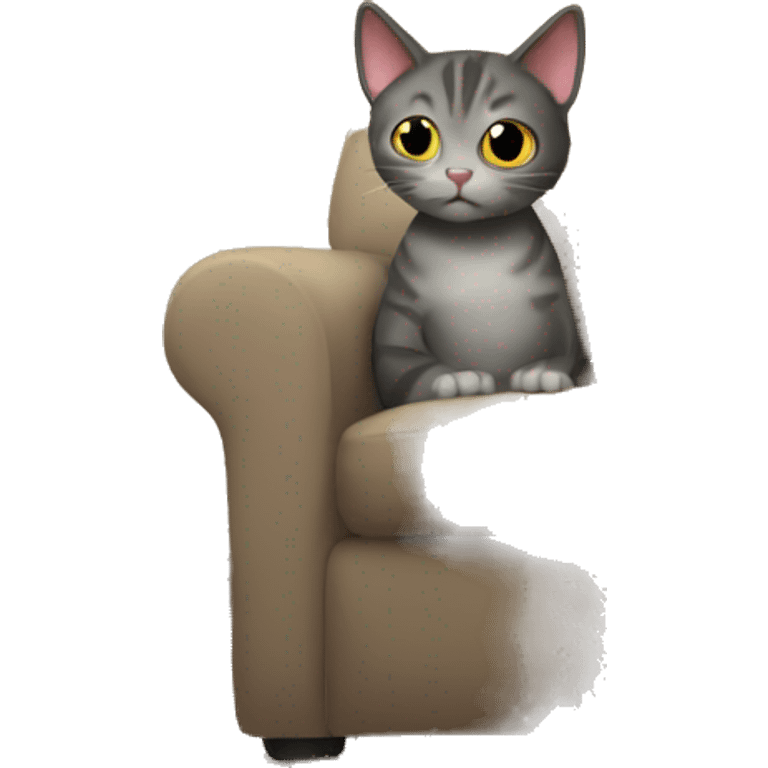 Cat watching tv emoji