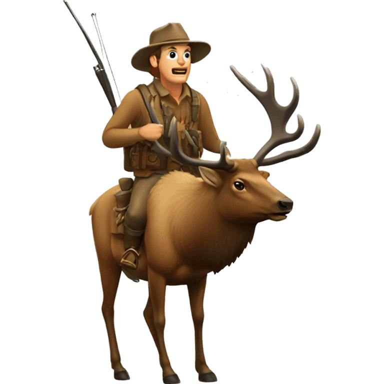 Elk hunting emoji