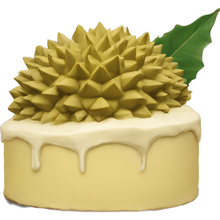 Durian cake emoji