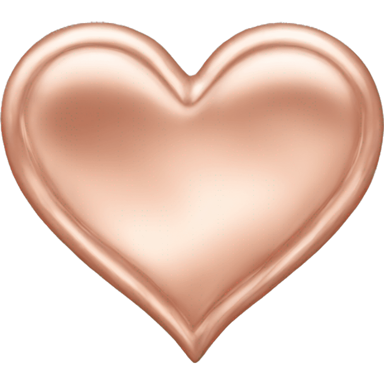 rose gold heart  emoji