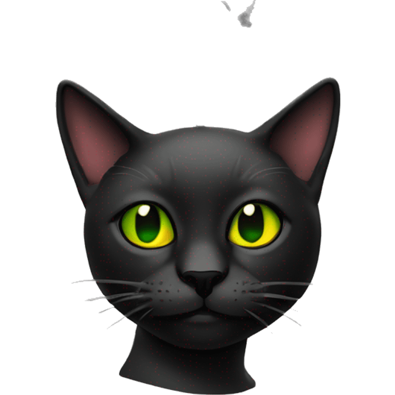 black cat rasta smoke emoji